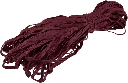 Vista 23 de MECCANIXITY Cordón elástico plano para coser de 1/4 de pulgada, 0.236 in, 33 yardas, cuerda elástica pesada para manualidades, color verde militar