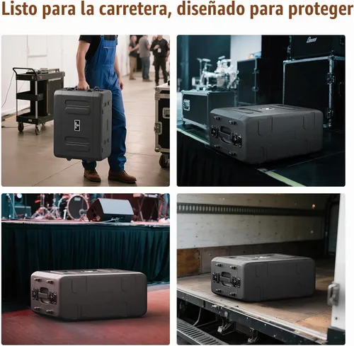 Vista 7 de Phenyx Pro 4U - Carcasa impermeable para rack PRCSE-4U