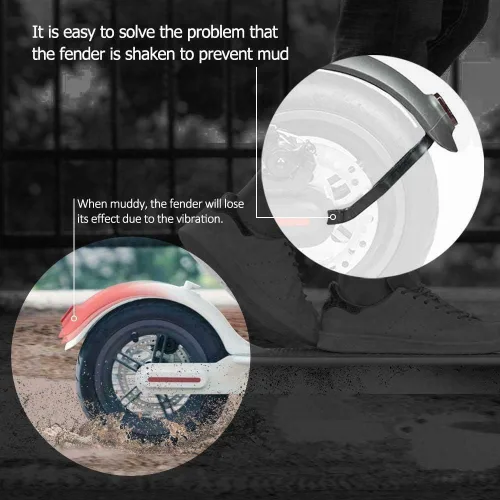 Vista 4 de Chuancheng Kit de accesorios para Xiaomi Mijia M365 y Pro Series Gancho Scooter Eléctrico, Amortiguadores de Vibración 0.024 in 0.031 in 0.047 in