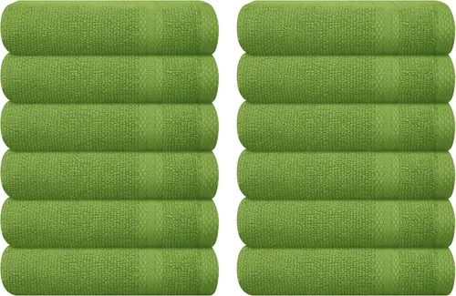 Vista 89 de GLAMBURG Juego de 2 Sábanas de Baño Extra Grandes de Algodón Premium de 700 GSM - 100% Algodón Peinado - 2 Sábanas de Baño 35x70 pulgadas - Calidad