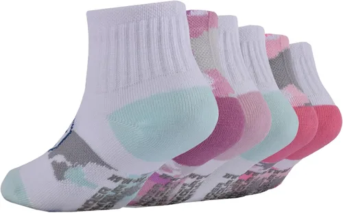 Vista 3 de Under Armour Girls' Multi Pack Quarter Sock