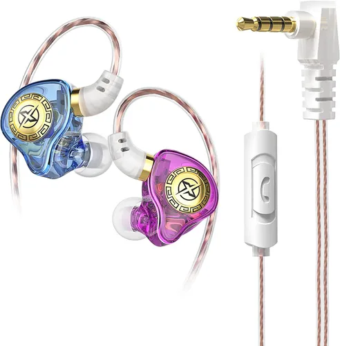 Vista 10 de FEDAI Auriculares con monitor de oído X1, auriculares con cable de sonido superior 1DD, auriculares profesionales con aislamiento de sonido