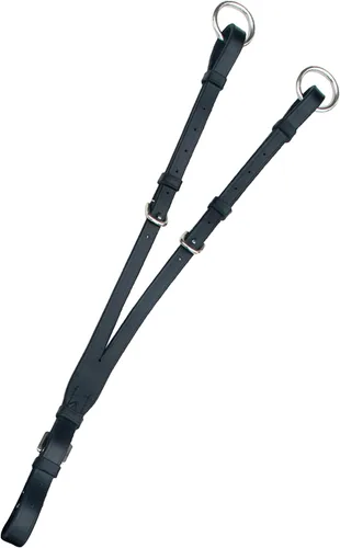 Vista 4 de Exion Horse - Peto elástico con accesorio para correr, acolchado suave, pechera de cuero inglés ajustable para caballos, elástico marrón con líneas
