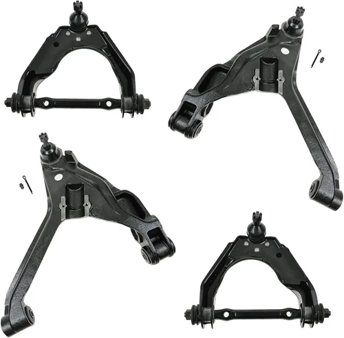 Vista 44 de TRQ Brazo de control superior e inferior del lado del conductor y del pasajero con juego de rótulas compatible con Chevrolet GMC 89-02