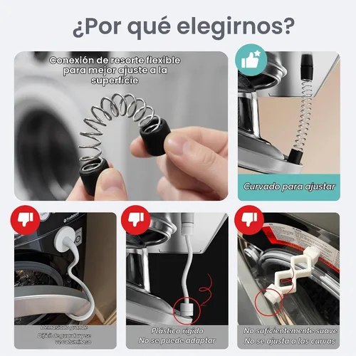 Vista 4 de Paquete de 2 accesorios de puerta de arandela de carga frontal, soporte magnético para puerta, color negro