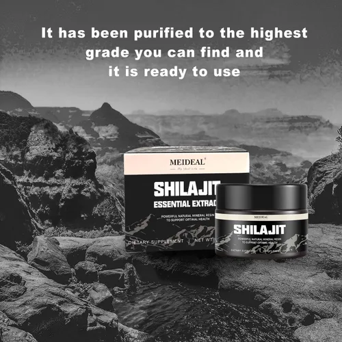 Vista 7 de Shilajit - Resina Shilajit orgánica pura del Himalaya, resina Shilajit natural con ácido fúlvico, más de 85 oligominerales, mezcla ayurvédica