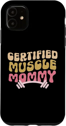 Vista 8 de iPhone 16 certified Muscle Mommy Groovy Pump Cover Lifting Case