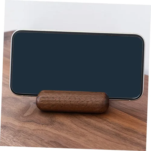 Vista 9 de Hemobllo 2 sets de madera del teléfono celular soporte del teléfono titular del escritorio para filmar llamadas 2 unids*2