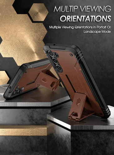 Vista 3 de Poetic Revolution Series - Funda para Samsung Galaxy S23 5G de 6.2 pulgadas (2023), protector de pantalla integrado que funciona con identificación
