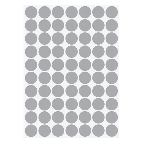 Vista 15 de uxcell 1 Hoja/140 Piezas de Pegatinas para Cubrir Agujeros de Tornillo, 12 mm de Diámetro, PVC Autoadhesivas, Tapas a Prueba de Polvo para Muebles