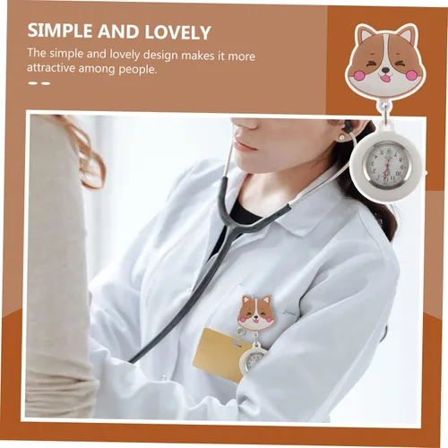 Vista 9 de NOLITOY 2 pcs Nurse Pocket Watch Hanging Nurse Watch Pocket Watches for Men Animal Nurse Watch Nurse Watches for Women Clip Nurse Watch Vet tech fob