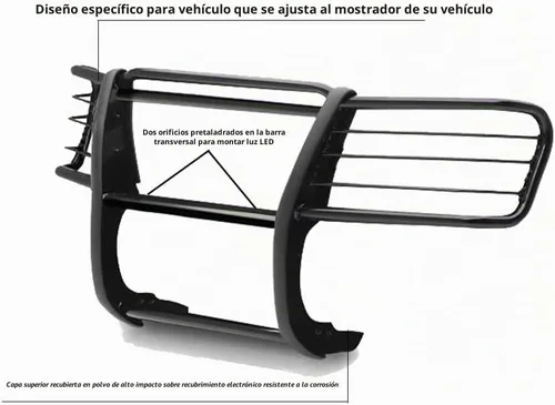 Vista 4 de Black Horse Off Road Rejilla Guard-17GT23MA