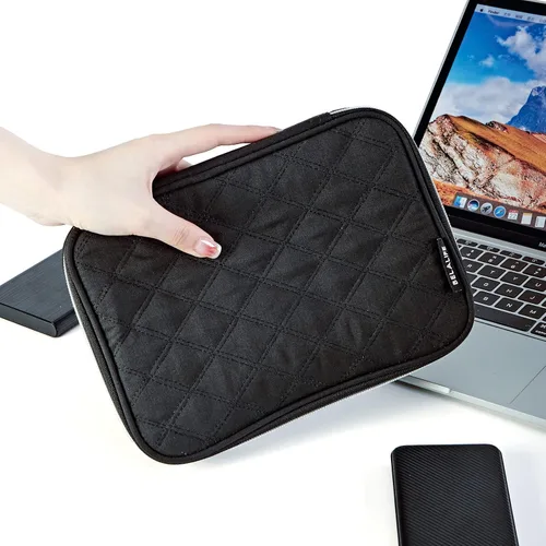 Vista 6 de BELALIFE Organizador electrónico, bolsa portátil para cables de viaje, almacenamiento técnico para cable, cargador, teléfono, auriculares, disco