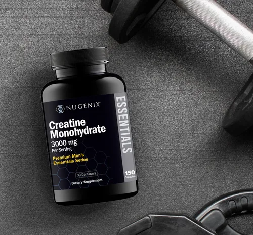 Vista 4 de Complemento de Píldoras de Monohidrato de Creatina Premium Nugenix Essentials, 3000mg, 150 Cápsulas