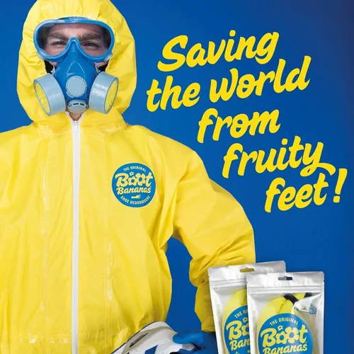 Vista 6 de Boot Bananas Desodorante original para zapatos Desodorizador de zapatos deportivos reutilizable y de larga duración, neutralizador de olores