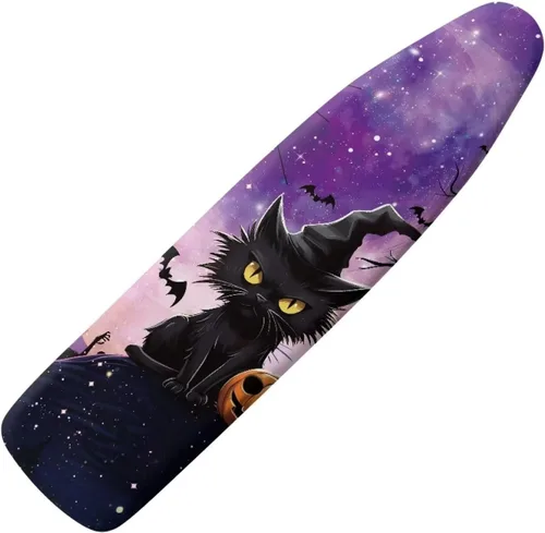 Vista 20 de Funda para tabla de planchar con diseño de estrellas y bandera estadounidense con borde elástico y acogedor bolsillo para la nariz, resistente al