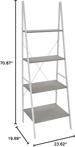 Vista 11 de ClosetMaid 4964 4 Estante de escalera de material mixto, gris pardo gris topo