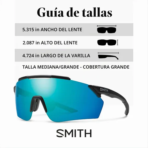 Vista 2 de SMITH Ruckus - Lentes de sol deportivos de alto rendimiento para correr, ciclismo, MTB y más, para hombres y mujeres
