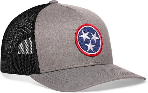 Vista 26 de HAKA Gorra de béisbol unisex con diseño de bandera del estado Gorra de béisbol de malla de camionero