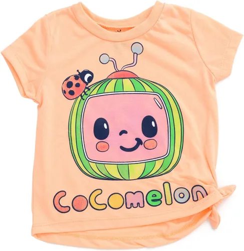 Vista 4 de CoComelon JJ - Conjunto de camiseta y pantalones cortos para bebés y niños pequeños