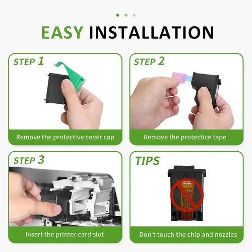 Vista 5 de 64XL - Cartuchos de tinta negros de alto rendimiento para 64XL, repuesto compatible con HP Envy Photo 7800 7855 7858 7155 7120 7158 7100 7164 6200