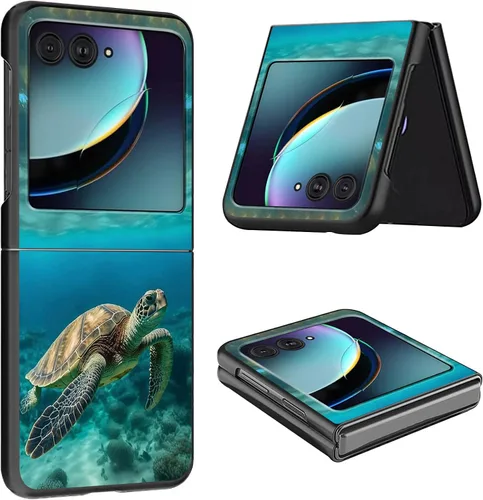 Vista 8 de Funda para Moto Razr Plus 2023 para Motorola Razr Plus Funda delgada y ligera de policarbonato duro a prueba de golpes Funda protectora para Audio