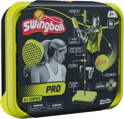 Vista 9 de Swingball Juego de tenis de paletas de pickleball - Base portátil para todas las superficies, duradera, fácil de montar, juegos para interiores