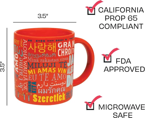 Vista 3 de Taza Love Languages - Says I Love You Forty Different Ways
