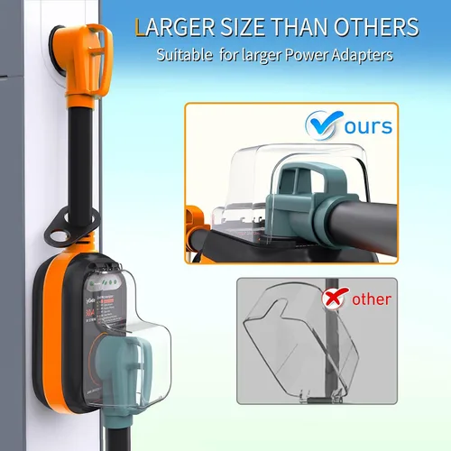 Vista 5 de EyGde Protector contra sobretensiones RV de 30 amperios, analizador de circuitos de 30 amperios con cubierta impermeable, protección de voltaje