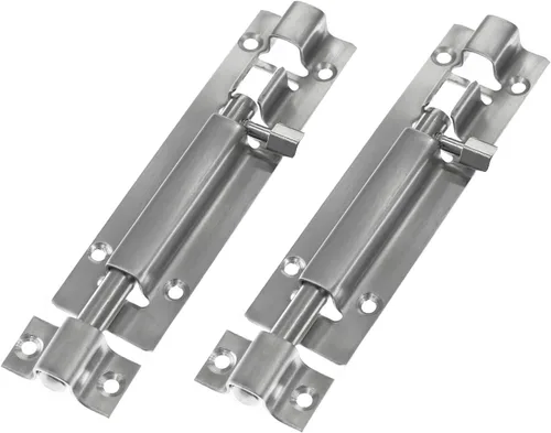 Vista 9 de 10 unids 1.969 in/2 "acero inoxidable seguridad interior exterior puerta ventana pestillo de bloqueo deslizante barril perno deslizante cerradura