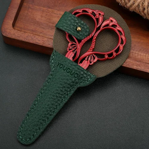 Vista 5 de YOUGUOM Tijeras pequeñas para bordar, tijeras de costura para manualidades, tijeras de punta afilada para costura, roscado, manualidades