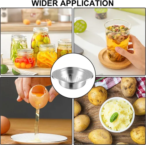 Vista 7 de Colador de latas de metal para atún y pescado, colador de latas de atún de grado alimenticio de acero inoxidable para frijoles de atún enlatados