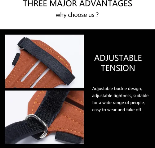 Vista 3 de Protector de brazo de tiro con arco - Protector de antebrazo transpirable y duradero con correas ajustables para tiro con arco, caza y deportes al
