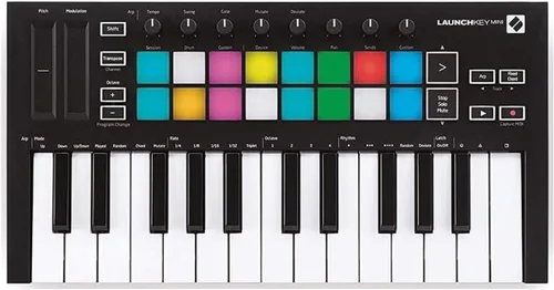 Vista 9 de Novation Launchkey 25 [MK3] teclado controlador MIDI - Integración perfecta con Ableton Live. Modo de acordes, Modo de escala y Arpegiador — Todo