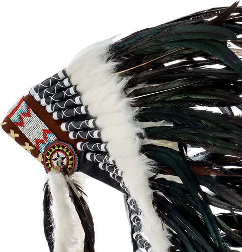 Vista 26 de Novum Crafts Tocado de plumas Inspirado en indios nativos americanos Elige