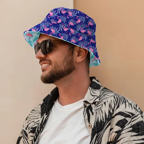 Vista 5 de Sombrero de pescador para mujeres y hombres, unisex, plegable, para exteriores, sombrero de pescador