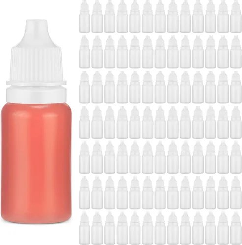 Vista 9 de TrelaCo 300 unidades de botellas cuentagotas de plástico a granel de 3 ml, botellas cuentagotas exprimibles transparentes para líquidos, aceites