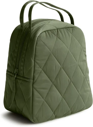 Vista 7 de Vera Bradley Bolsa de almuerzo de sarga de rendimiento para mujer, ojo de tigre, talla única Tiger's Eye