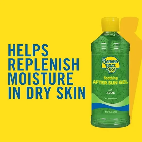 Vista 2 de Gel de aloe calmante After Sun para aliviar quemaduras solares, protección para toda la piel después del sol, 16 onzas líquidas, formulado con aloe