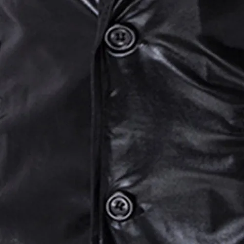 Vista 6 de Men's 2 Pieces Shiny Suit Night Club Metallic Moto Style Blazer Suits 2 Button Tuxedo Party Disco Jacket and Pants Sets