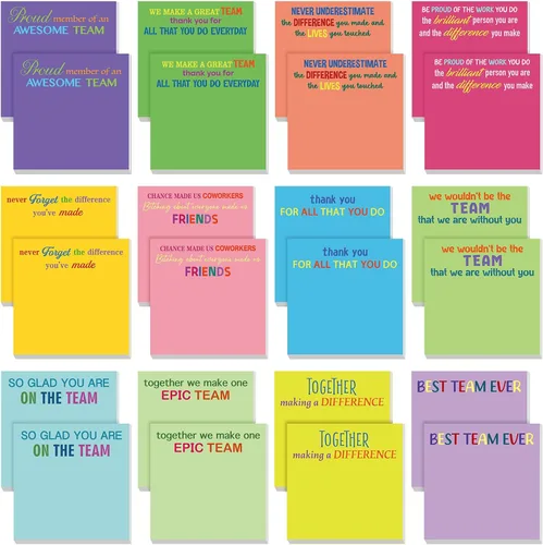 Vista 90 de Yinder 12 notas adhesivas inspiradoras, bonitas notas adhesivas motivacionales, regalos de agradecimiento a los empleados, a granel para profesores