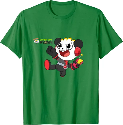Vista 4 de Ryan's World Super Spy Combo Panda Camiseta, gris, S Asfalto