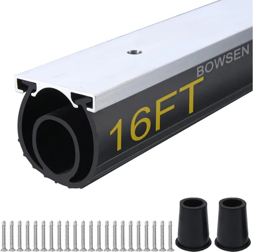 Vista 11 de BOWSEN Sellos inferiores universales para puerta de garaje de servicio pesado con anillo en U+O, burlete resistente a la intemperie de goma con kit