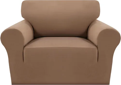 Vista 24 de MeilleMaison Funda elástica para sillón 2024, 1 pieza, lavable, protector de muebles para mascotas, funda de sofá antideslizante con parte inferior