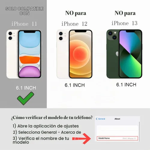 Vista 7 de UEEBAI - Funda magnética para iPhone 11, diseño de lazo, compatible con MagSafe, funda transparente delgada inalámbrica, antiamarilleo, a prueba