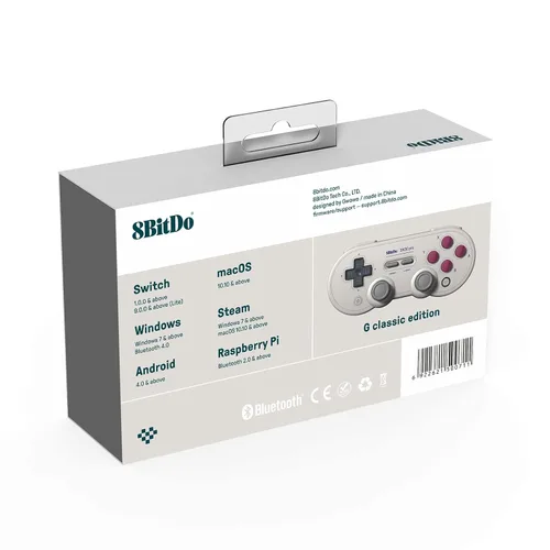 Vista 9 de 8Bitdo Sn30 Pro Wireless Bluetooth Controller Retro Gamepad for Switch, PC Windows, Steam Deck, Android, Raspberry PI, iPhone, iPad, macOS and Apple