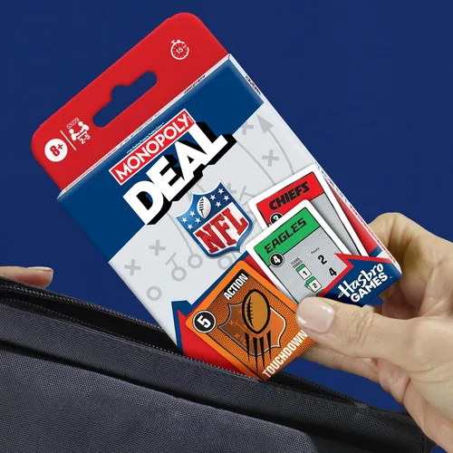 Vista 8 de Monopoly Deal NFL Edition Game Juego de cartas oficial de la NFL para familias y niños A partir de 8 años 2 a 5 jugadores 15 minutos