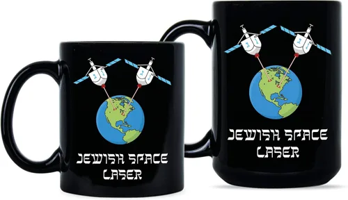 Vista 2 de We Got Good Taza de café del laser del espacio judío Taza del laser del espacio judío