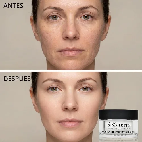 Vista 4 de Bellaterra Cosmetics Hidratante Facial (Nightly Restoration cream)