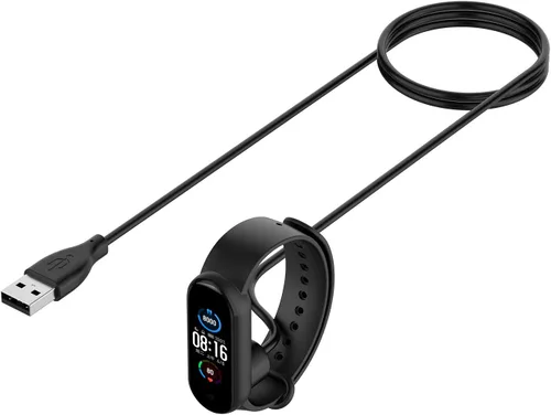 Vista 4 de Cargador para Xiaomi Mi Band 5 6 7, Amazfit Band 5, cable de carga magnética USB, accesorios de repuesto de 1.64 pies (2)